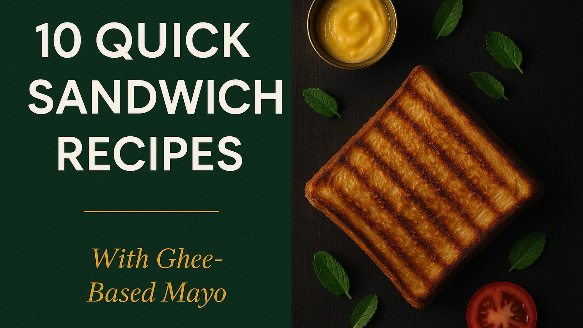 10 Quick Sandwich Recipes Using Ghee-Based Mayo (Ready in 10 Minutes)