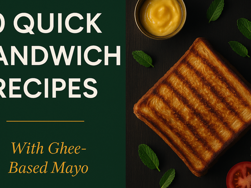 10 Quick Sandwich Recipes Using Ghee-Based Mayo (Ready in 10 Minutes)