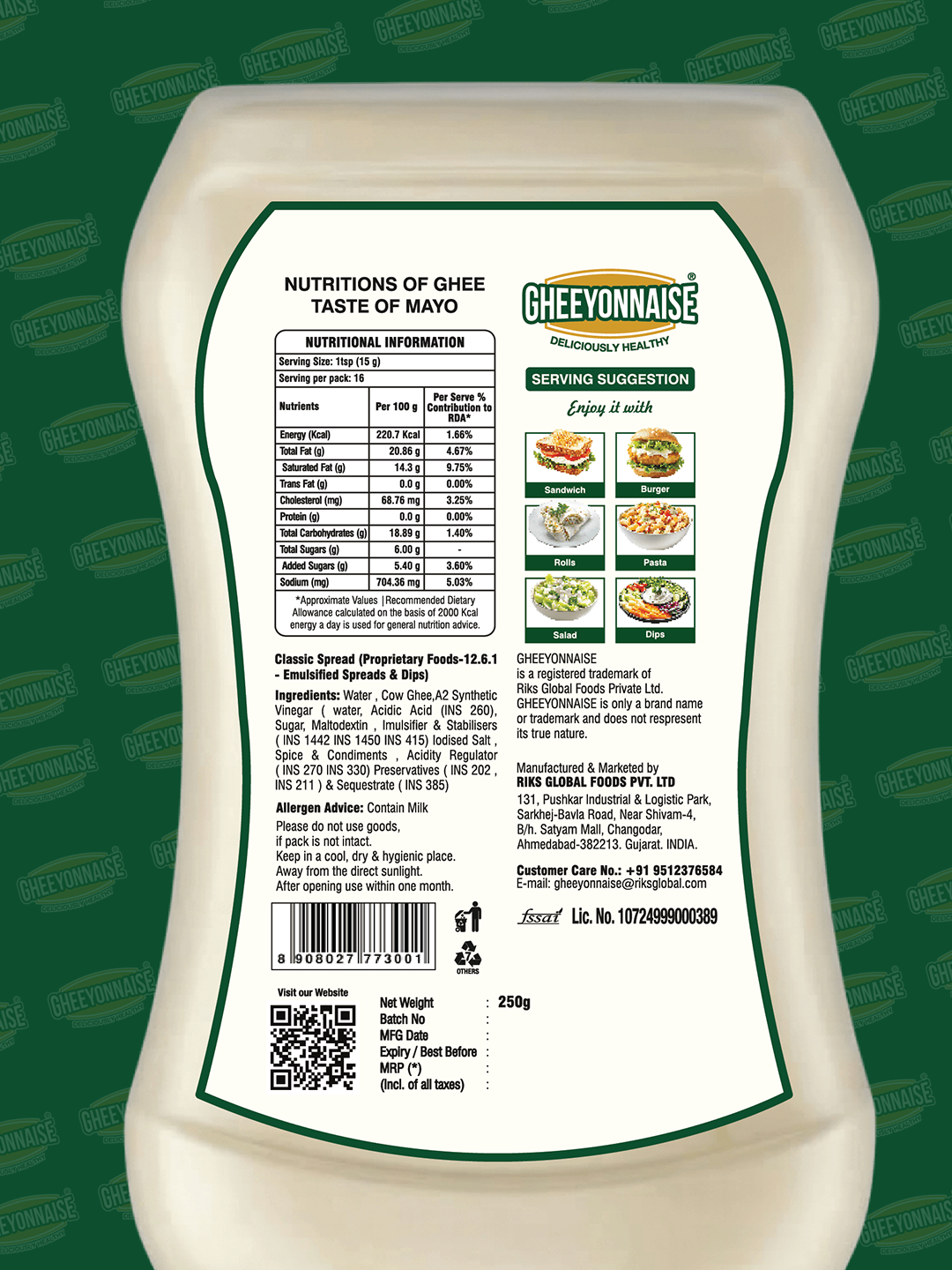 Gheeyonnaise Classic Spread