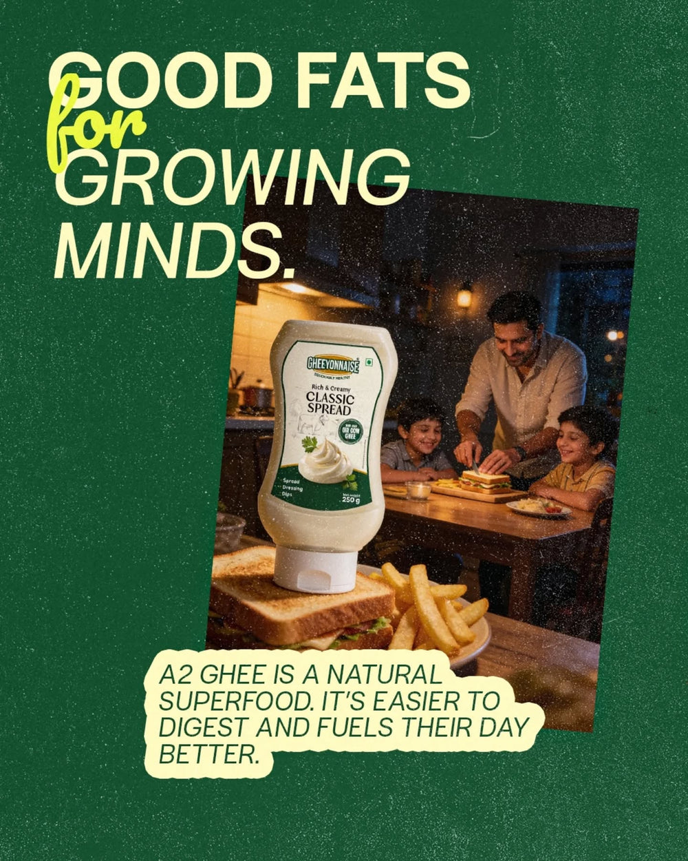 Three generations of ghee. One bold idea.
