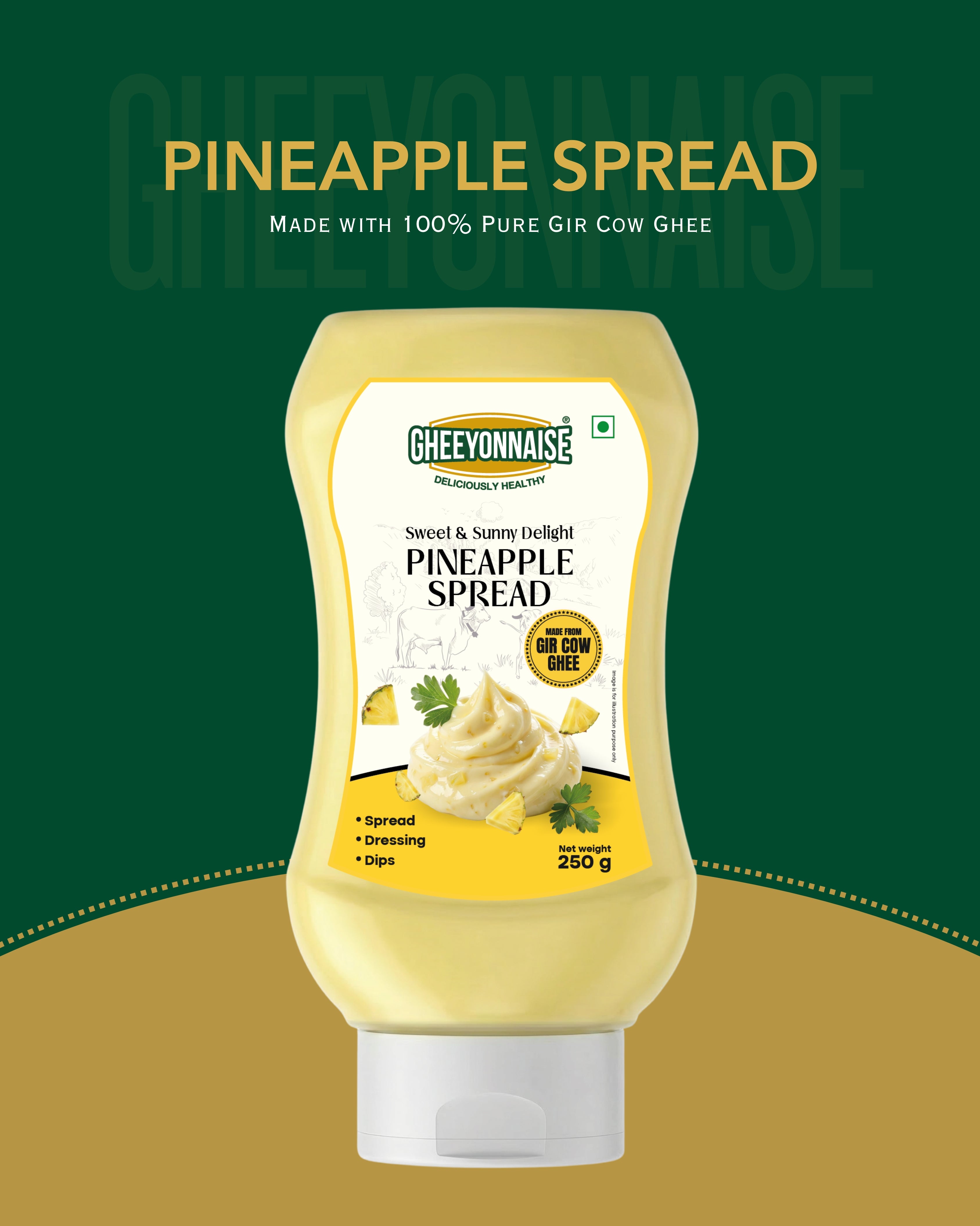 Gheeyonnaise Pineapple Spread
