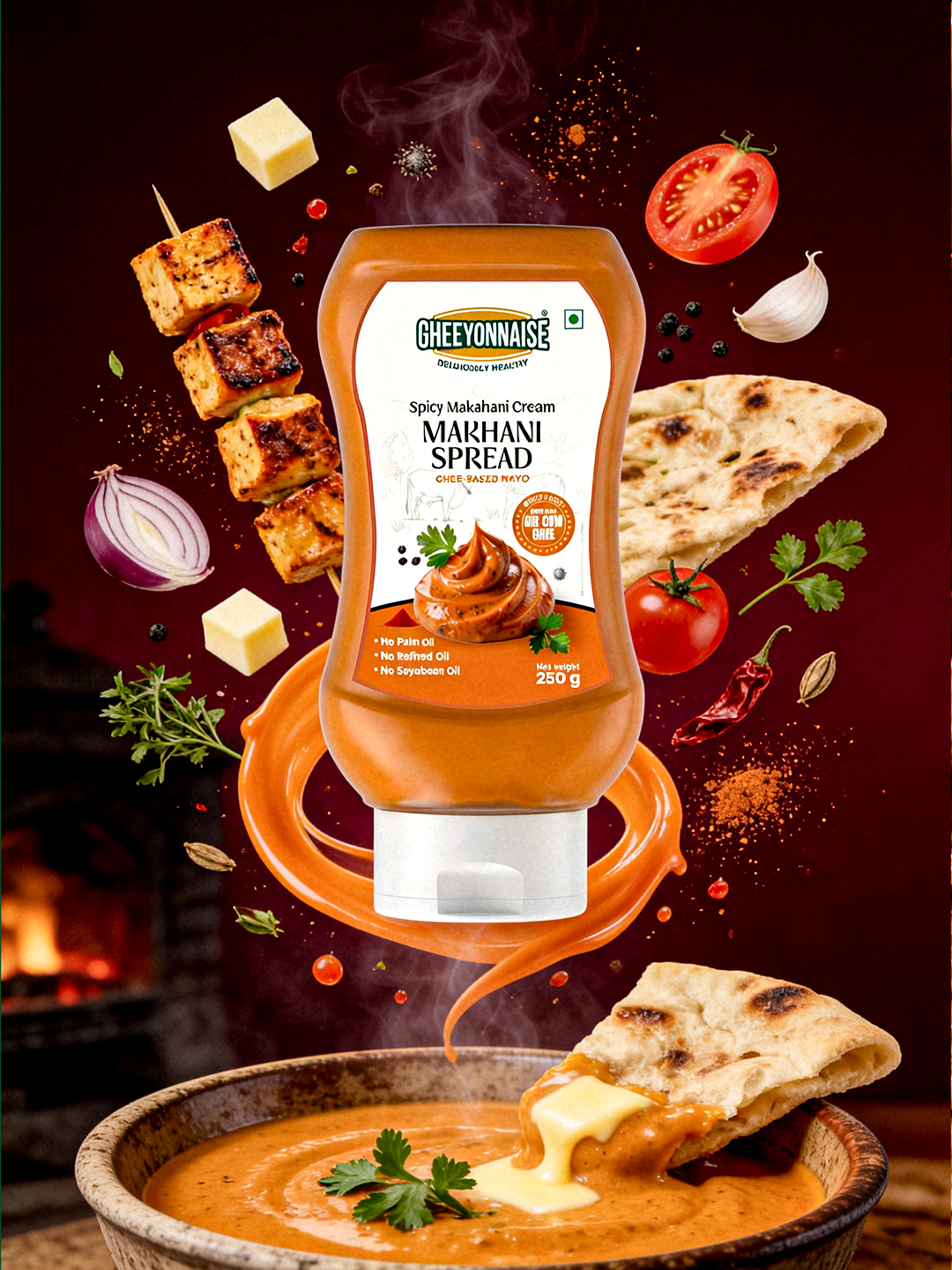Gheeyonnaise Makhani Spread