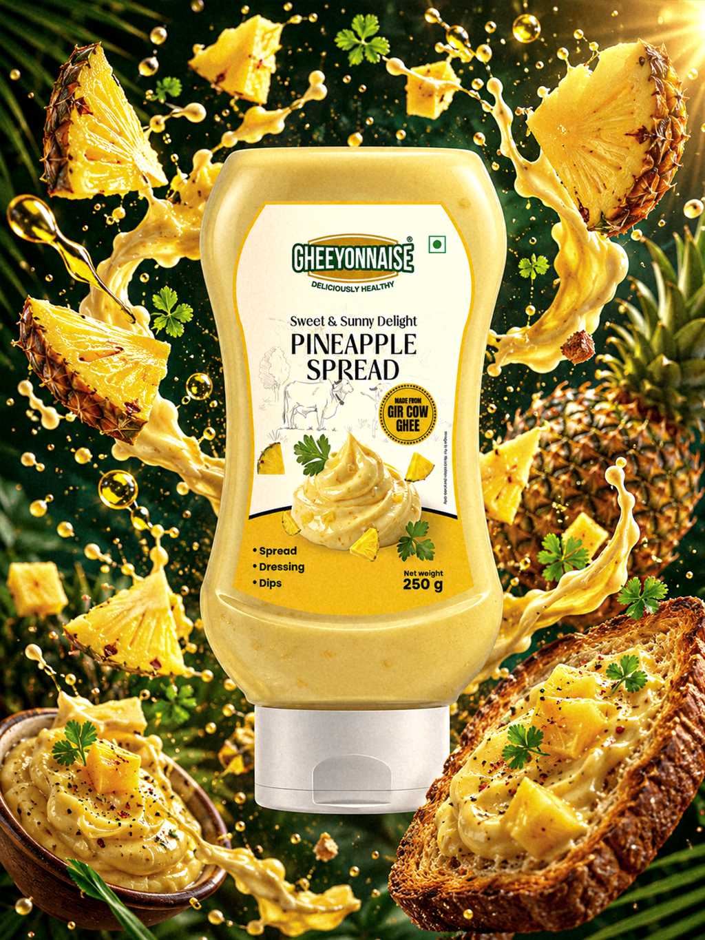 Gheeyonnaise Pineapple Spread
