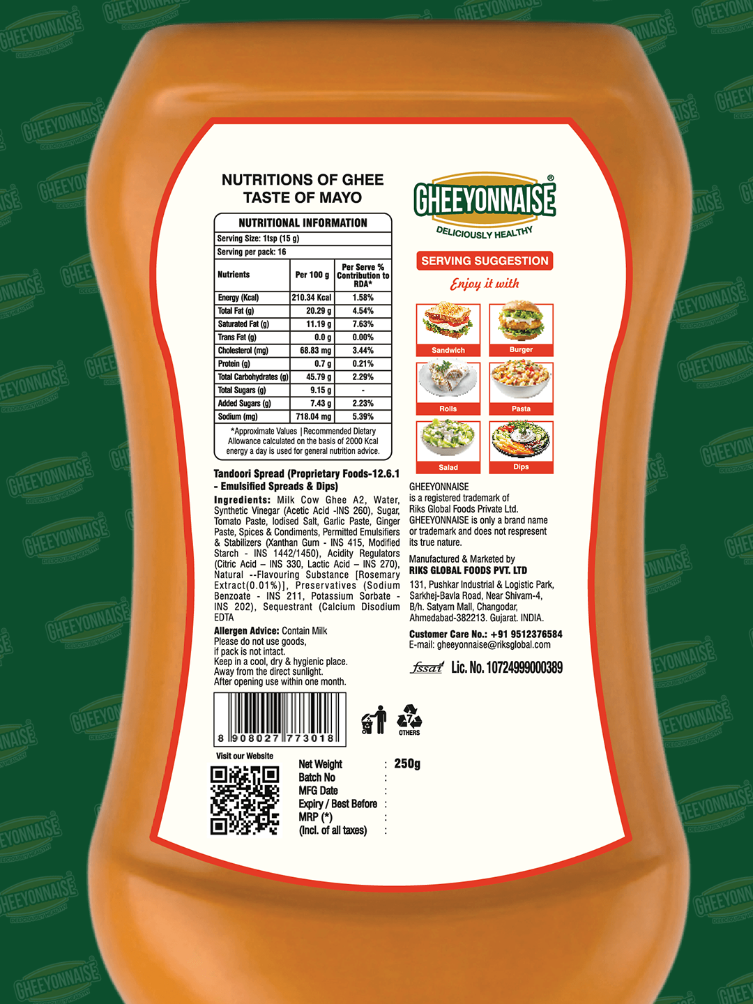Gheeyonnaise Tandoori Spread